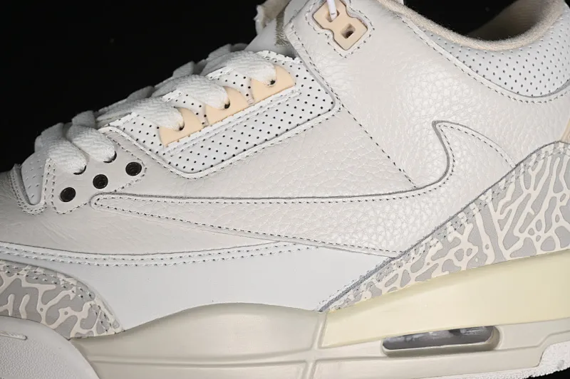 All categories Air Jordan Jordan series basketball shoes Air Jordan 3 Travis Scott x Air Jordan 3 Retro "Cactus Jack" AJ3 Joe 3 joint cream off-white barb basketball shoes 136064-668
